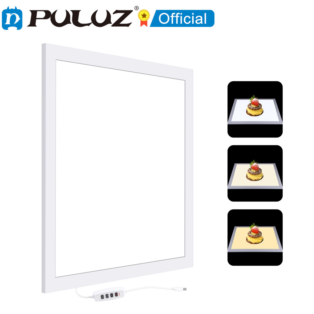 Photography Lighting Tools - Puluz-シャドウレスledランプ,800 lm,スイッチ付き写真パネルパッド,アクリル素材,極性調光なし,19 34.7cm