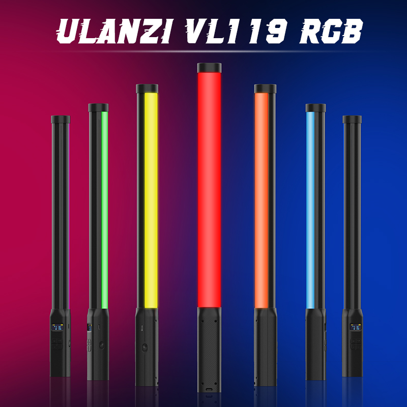 Photography Lighting Godox - Ulanzi VL119 ハンドヘルド RGB カラフルなスティックライト 19.68