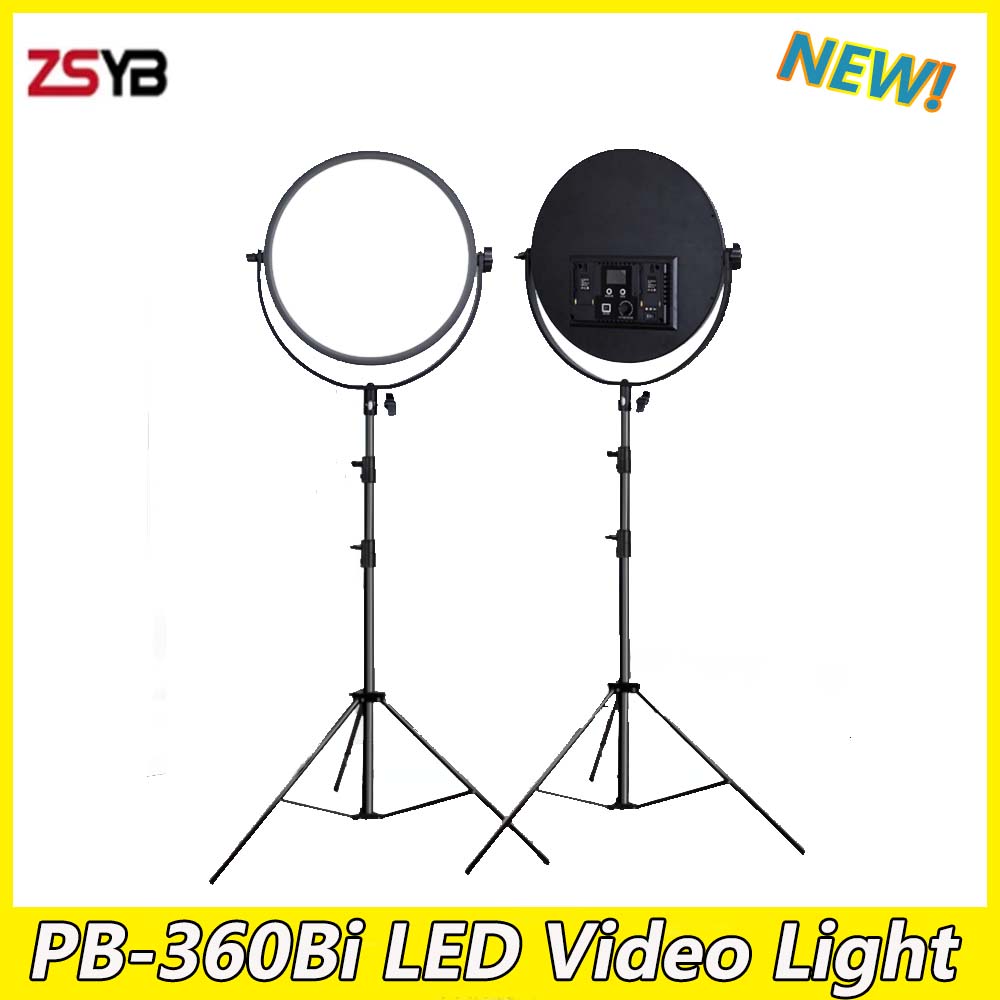 Photography Lighting Tools - ZSYB PB-360Bi LED ビデオライト 60 ワットライブフィルライト屋内写真撮影ライブストリームビデオ写真スタジオ用プレイライト