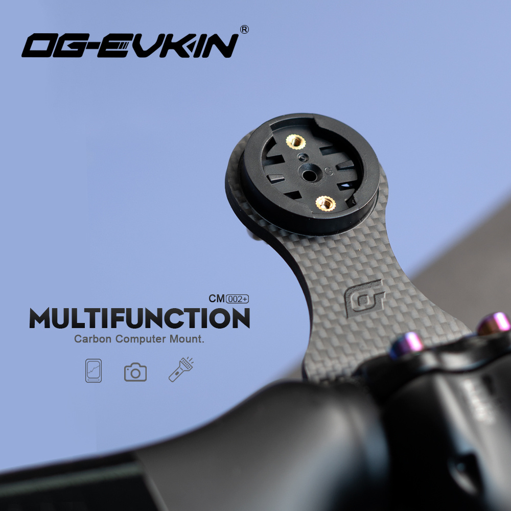 Photography Lighting Gear - OG-EVKIN CM-02+ バイクステムエクステンション カーボンコンピューターマウント コードテーブルラック GPS/バイクコンピューター/カメラ/ライト