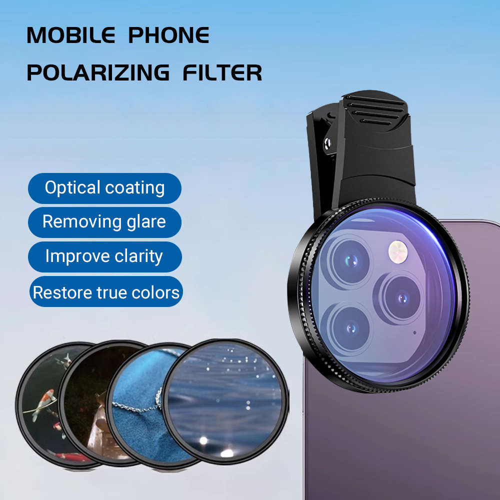 Photography Lighting For Beginners - 52mm クリップオンスマートフォンカメラフィルターキット CPL 偏光フィルター グラデーションカラーフィルター 携帯電話クリエイティブ写真レンズ