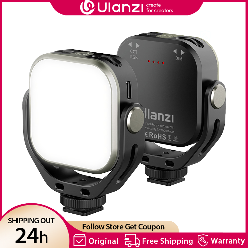 Photography Lighting Styles - Ulanzi VL66 RGB ビデオライト 2500-6500K CCT