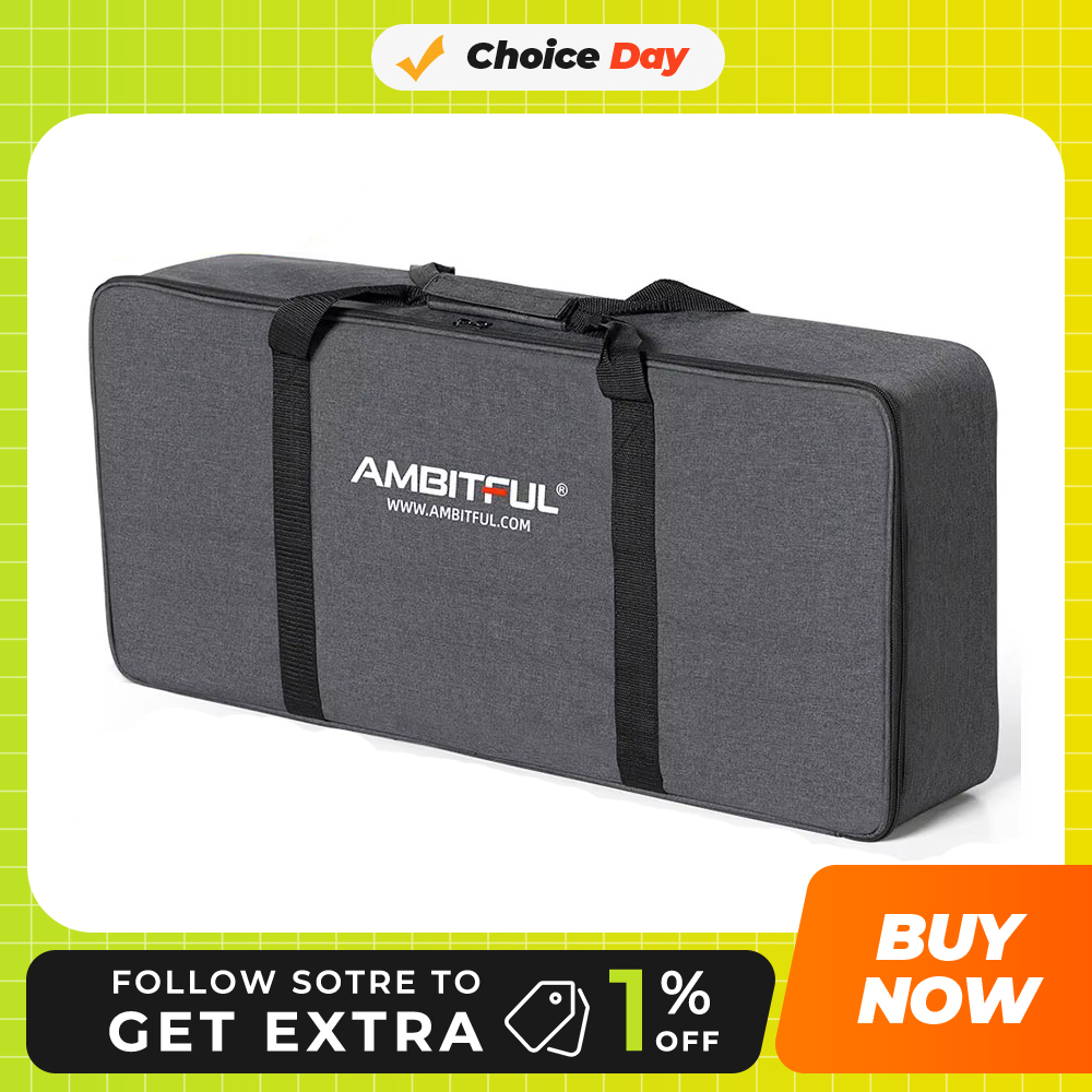 Photography Lighting Case - AMBITFUL 新型PB06ポータブルキャリーバッグスタジオフラッシュライト＆三脚ライトスタンドキャリーバッグ（写真スタジオフラッシュバッグキット用）