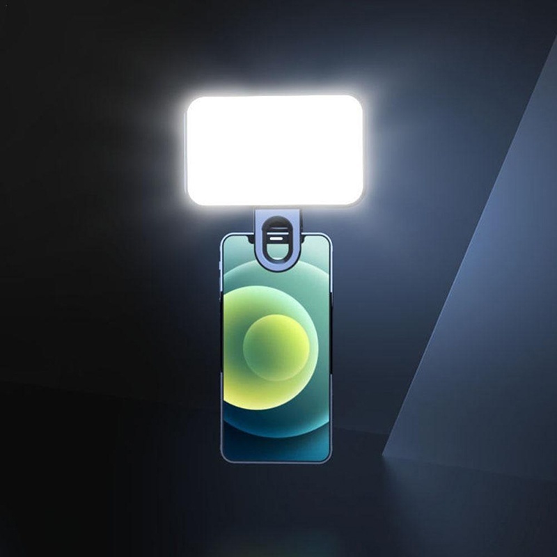Photography Lighting Professional - ポケット自撮りライト ミニLED自撮りフィルライト 3モード調整可能明るさ 充電式クリップ iPhone/ノートパソコン ライブビデオライト用