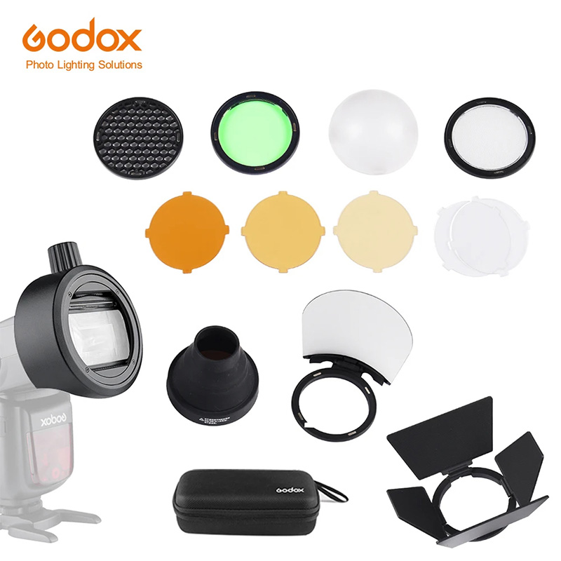Photography Lighting Godox - Godox S-R2/AK-R1/BD07/H200R/AD-P/AD-L/EC200 フラッシュ スピードライト アダプター バーン