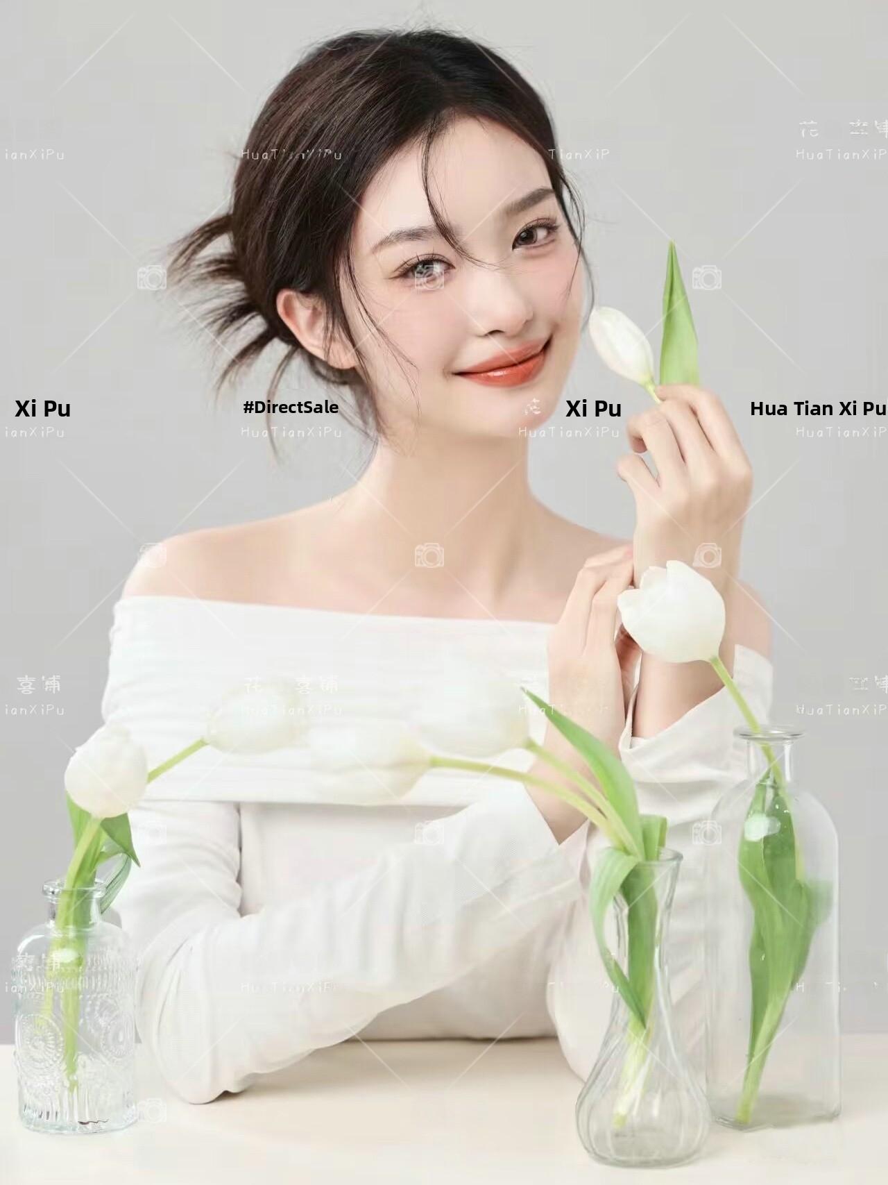 Photography Lighting Styles - 新着スタジオテーマ韓国スタイルライトオキシジェンガールトップポートレートアート写真撮影服冬シーズンレディース...