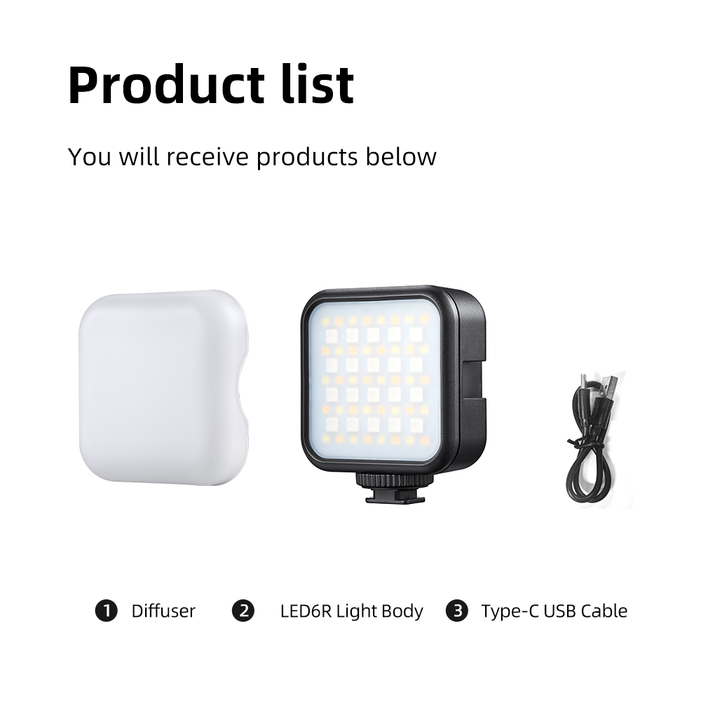 Photography Lighting Godox - GODOX LED6R LED6Bi RGB/二色照明 LITEMONS LEDビデオライト