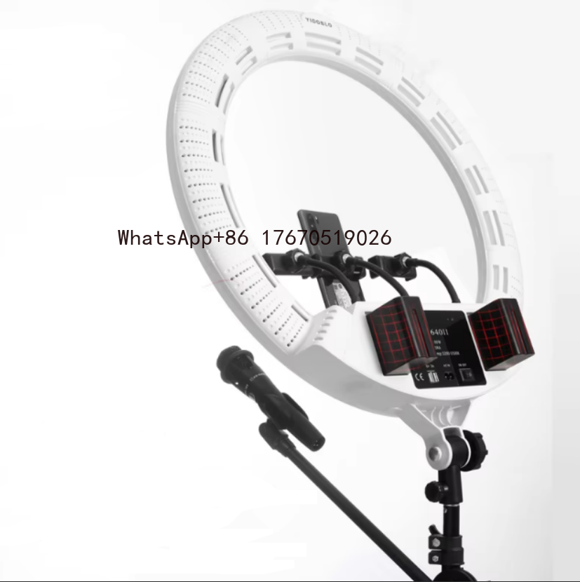 Photography With Lighting - ライブ配信用フィルライト 22インチ円形 55cm大口径 アンカーライト 撮影用フロアスタンド ソフトライト