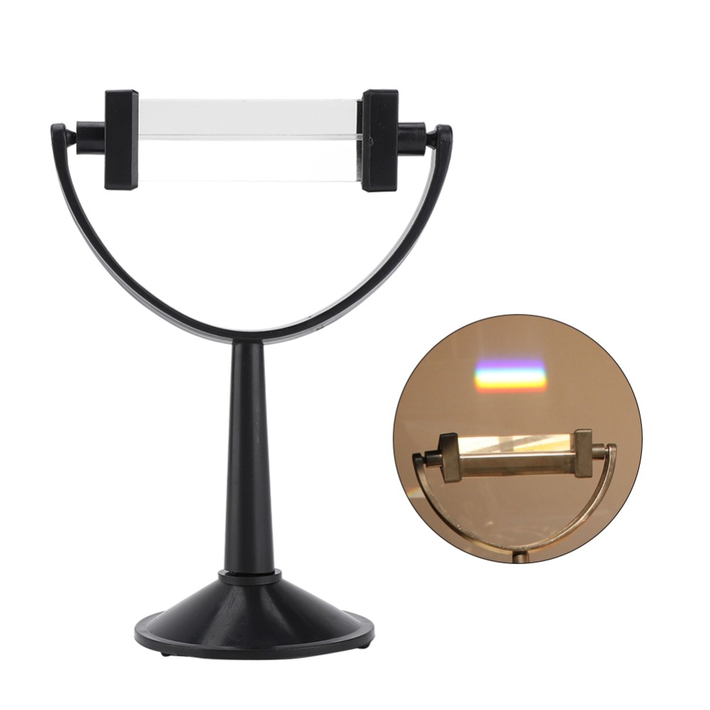 Photography Lighting Tools - 正三角形プリズム光学ガラス三角プリズムスタンド付き光スペクトル教育ツール物理学教育ツール写真撮影