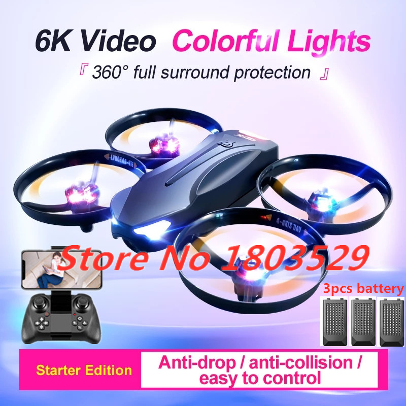 Photography Lighting For Beginners - 新型折りたたみ式ドローン空撮機、6Kデュアルカメラ搭載、大人向けゲーム玩具、フラッシュライト付き、簡単操作ドローン