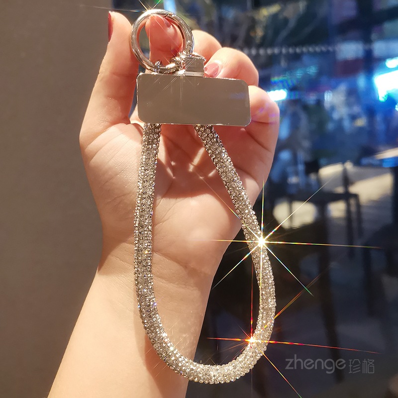高級フルダイヤモンド携帯ケース リストチェーン付き 吊り下げ - Photography Lighting Case のレビューと価格