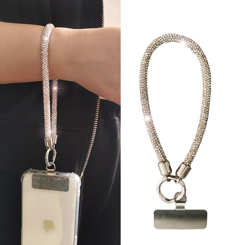 高級フルダイヤモンド携帯ケース リストチェーン付き 吊り下げ - Photography Lighting Case のレビューと価格