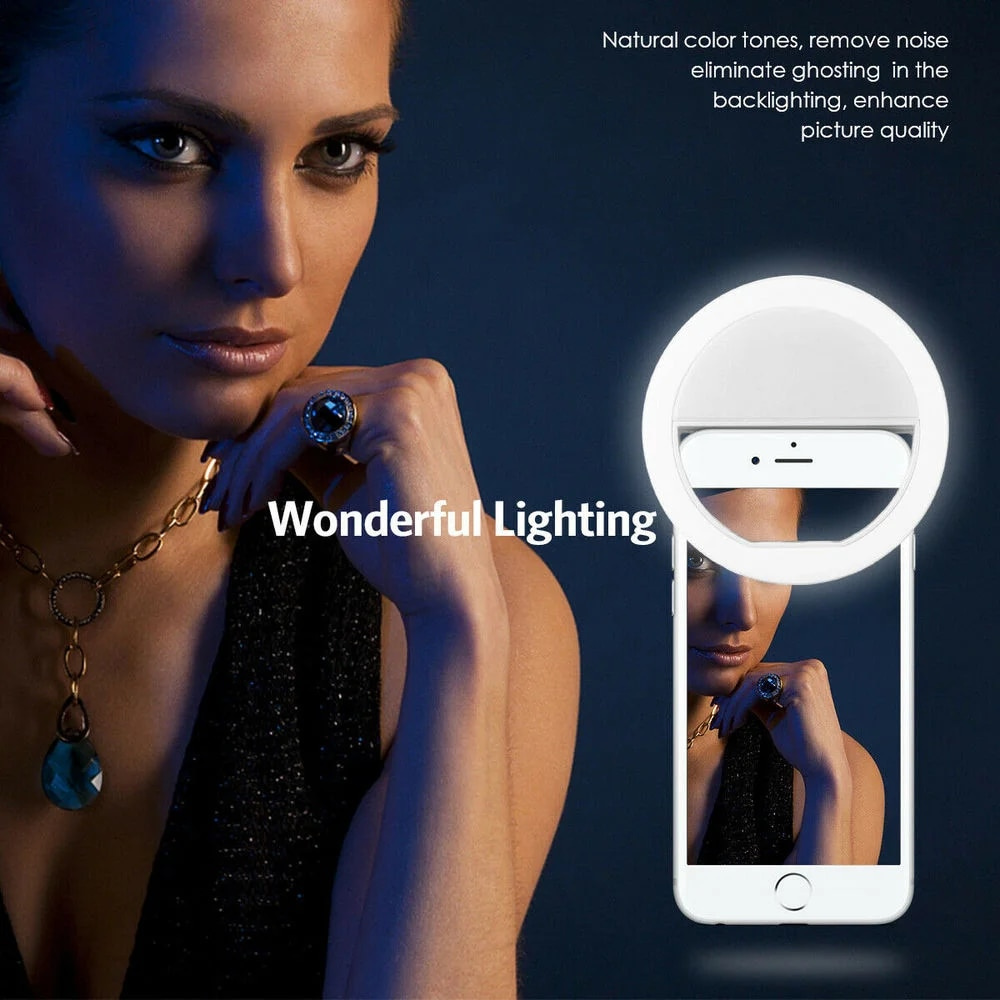 LEDセルフィーフィルライトUSB充電式LEDセルフィーリン - Photography Lighting Gear のレビューと価格