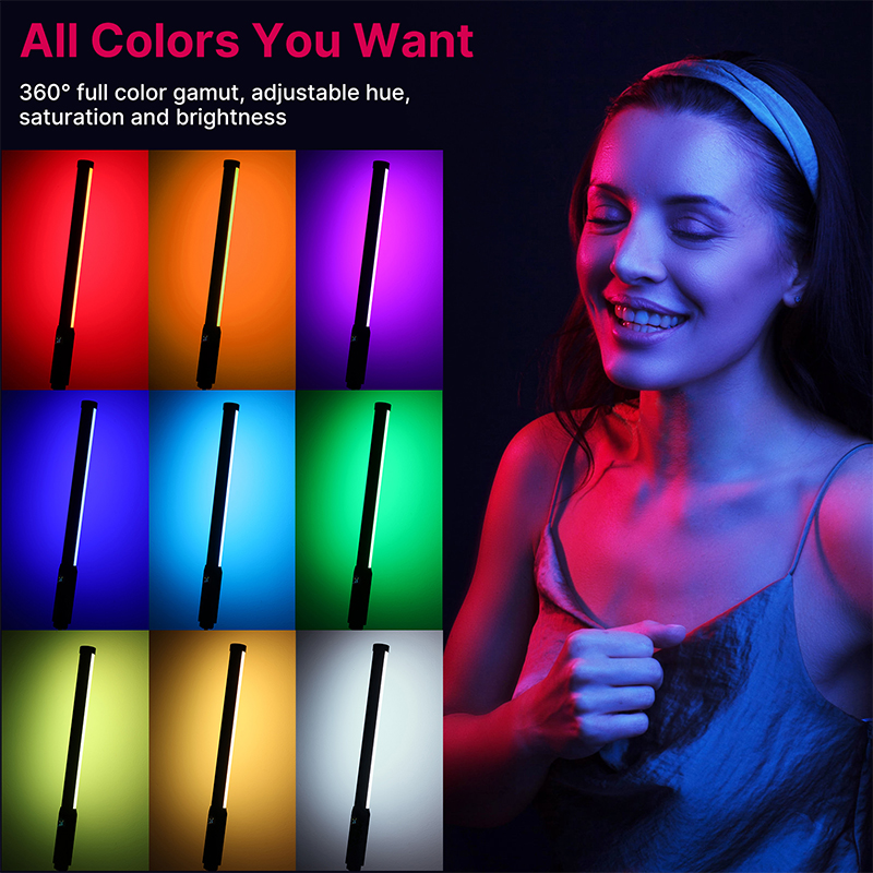 Ulanzi VL119 ハンドヘルド RGB カラフルなス - Photography Lighting Godox のレビューと価格