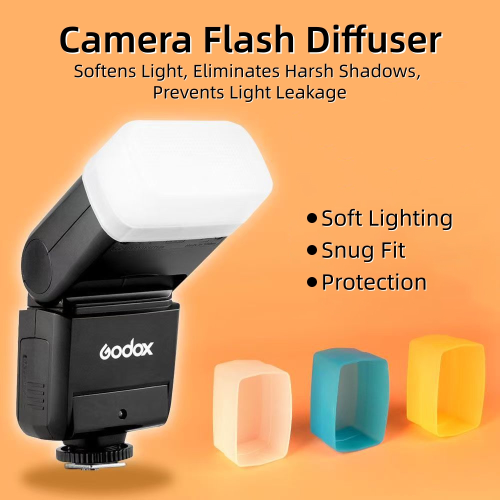 カメラフラッシュディフューザーソフトボックス ホワイトブルー - Photography Lighting Godox のレビューと価格