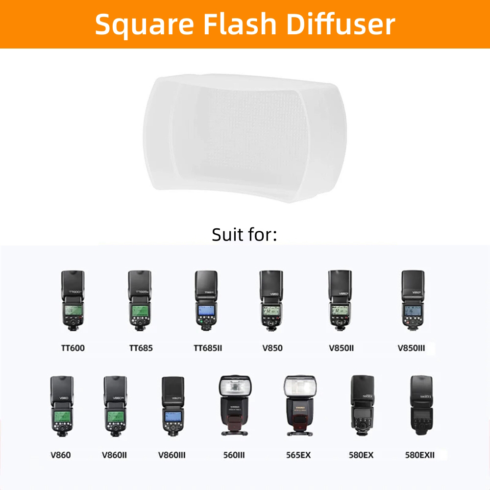 カメラフラッシュディフューザーソフトボックス ホワイトブルー - Photography Lighting Godox のレビューと価格