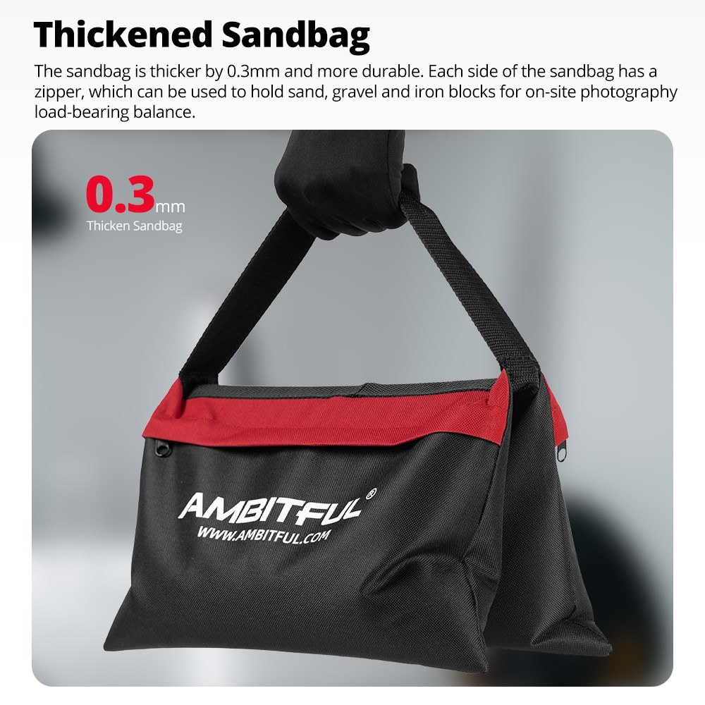 Ambitful 44x33cm 耐荷重サンドバッグ 写真ス - Photography Lighting Tools のレビューと価格