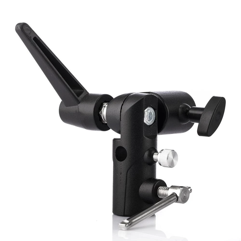 フラッシュブラケットホットシュー傘ホルダーライトスタンドブラ - Photography Lighting Tools のレビューと価格