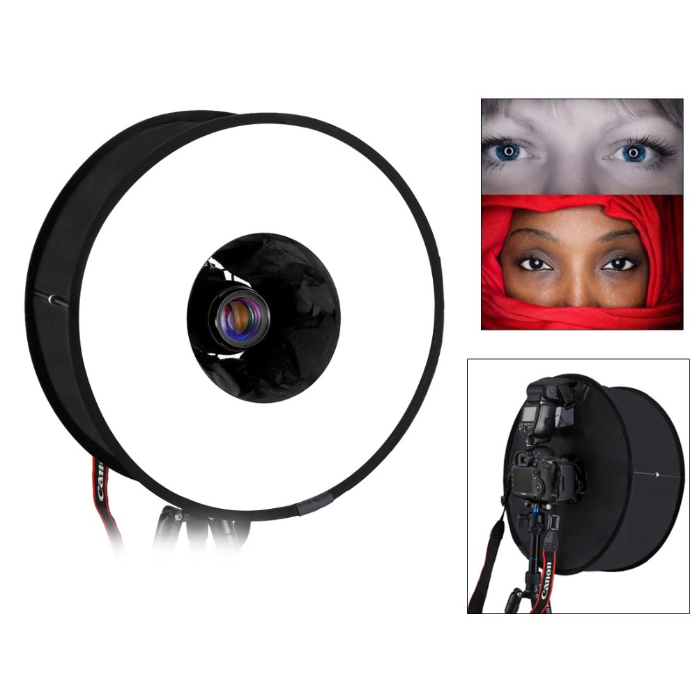 45 センチメートルリングソフトボックススピードライトラウン - Photography Lighting Styles のレビューと価格