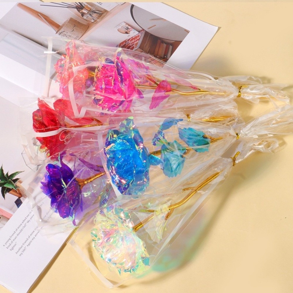 輝く金箔のバラの花 カラフルな写真撮影用小道具 模造バラの花 - Photography Lighting Simulator Free のレビューと価格