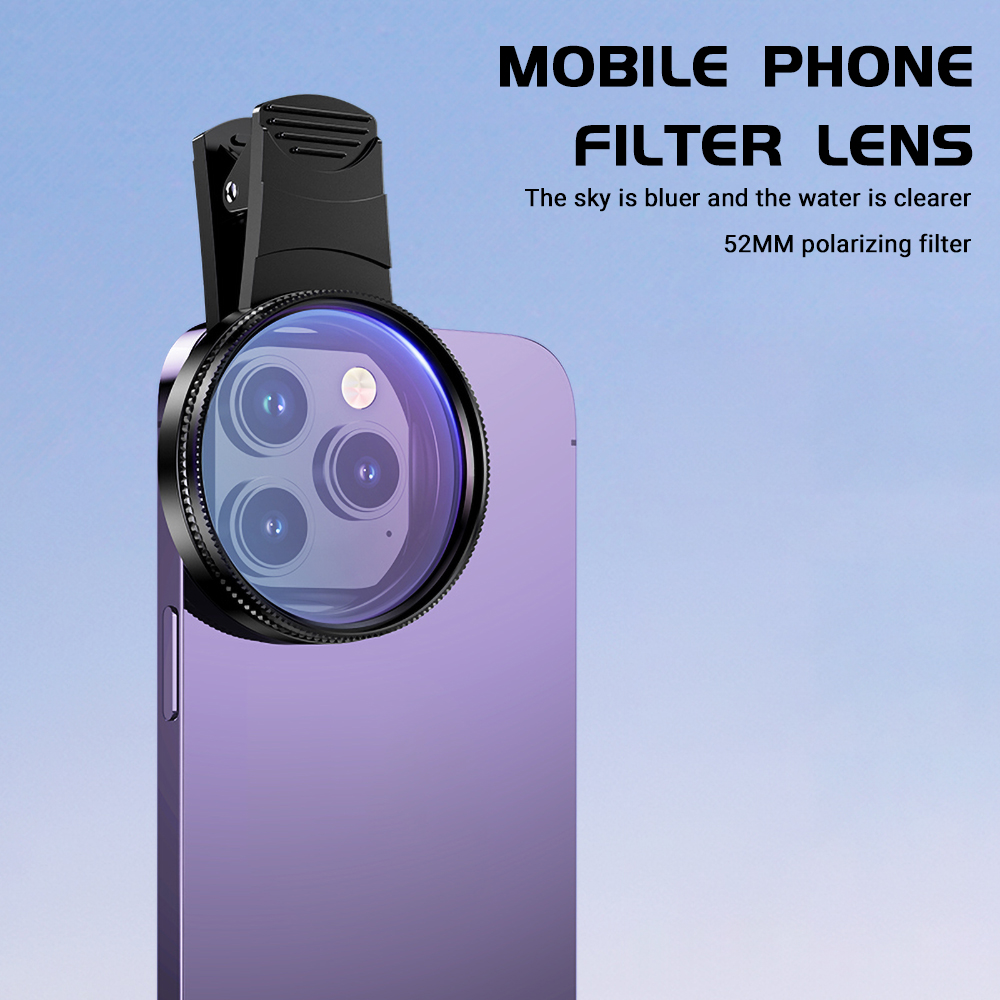 52mm クリップオンスマートフォンカメラフィルターキット  - Photography Lighting For Beginners のレビューと価格