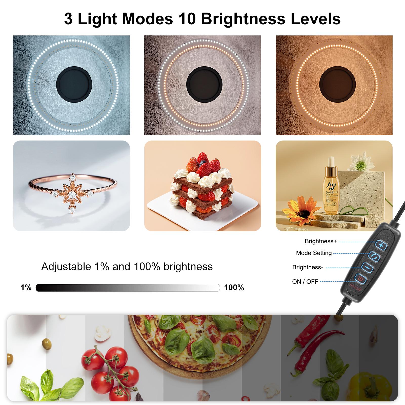 PULUZ 50cm折りたたみ式ポータブルリングライト写真撮 - Photography Lighting Case のレビューと価格