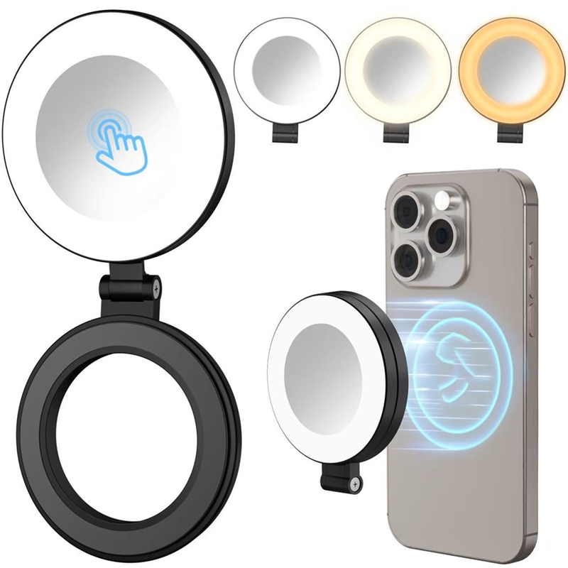 3段階速度調整ミニ磁気ポケットライト、自撮りミラー交換用ライ - Photography With Lighting のレビューと価格