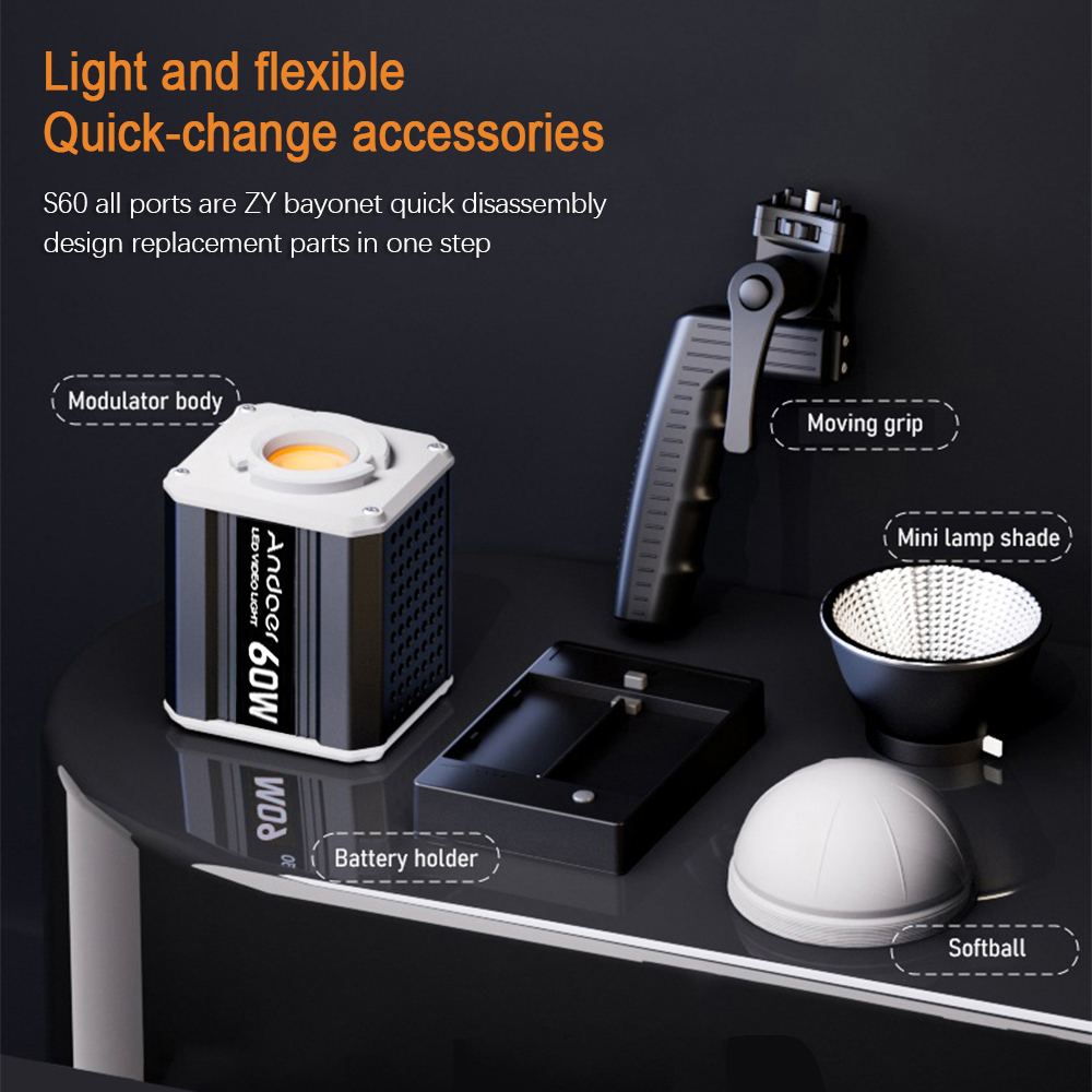 Andoer 三色 LED 60W COB 撮影ライト ビデ - Photography Lighting Styles のレビューと価格
