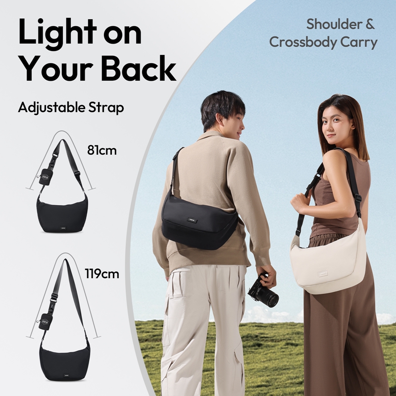 Ulanzi HMN1 ルナ スリングバッグ ホワイト/ブラ - Photography Lighting Gear のレビューと価格