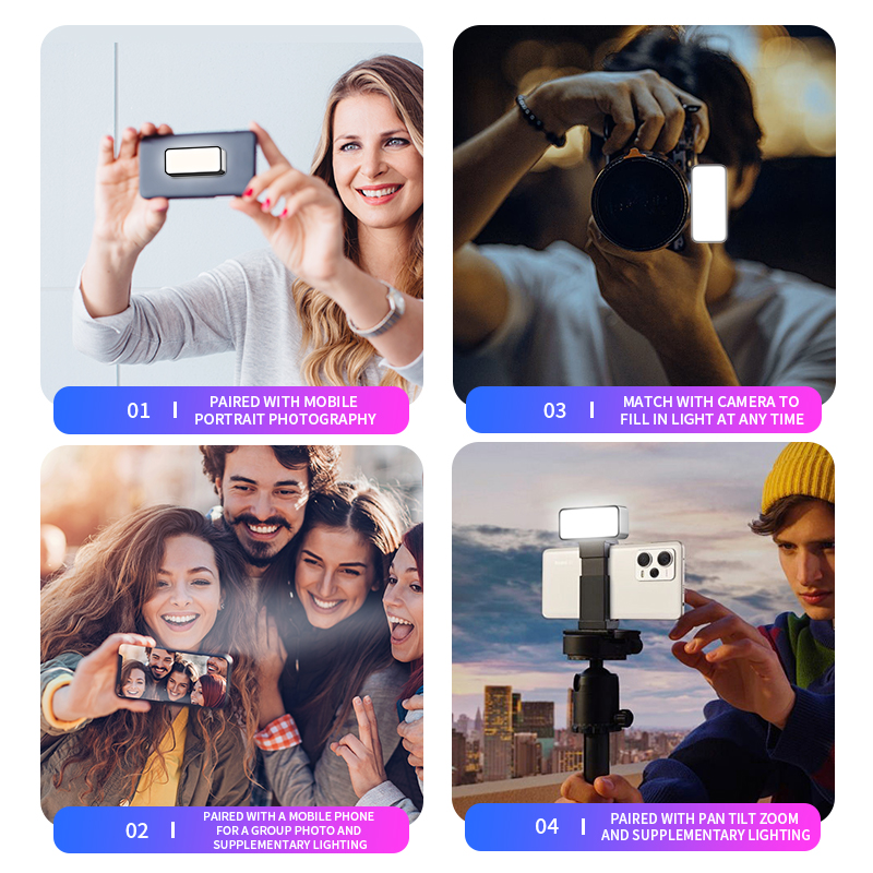 磁気ポータブルミニ Selfie フィルライト調整可能な照明 - Photography Lighting Professional のレビューと価格