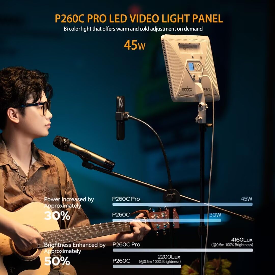 Godox P260C Pro LED ビデオライトパネル  - Photography Lighting Styles のレビューと価格