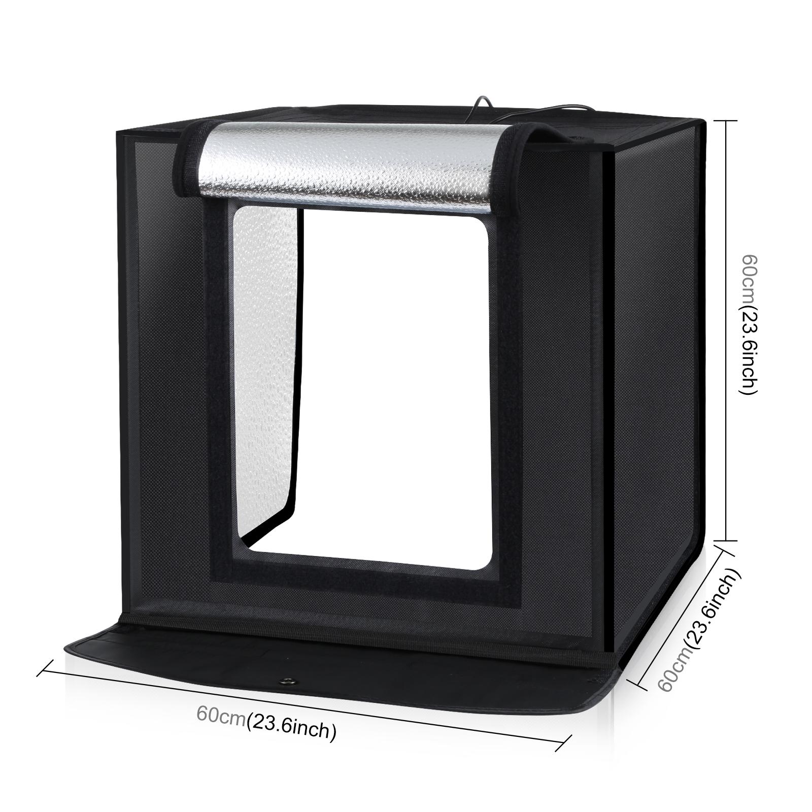 PULUZ 60cm写真スタジオライトボックス ポータブル  - Photography Lighting Case のレビューと価格