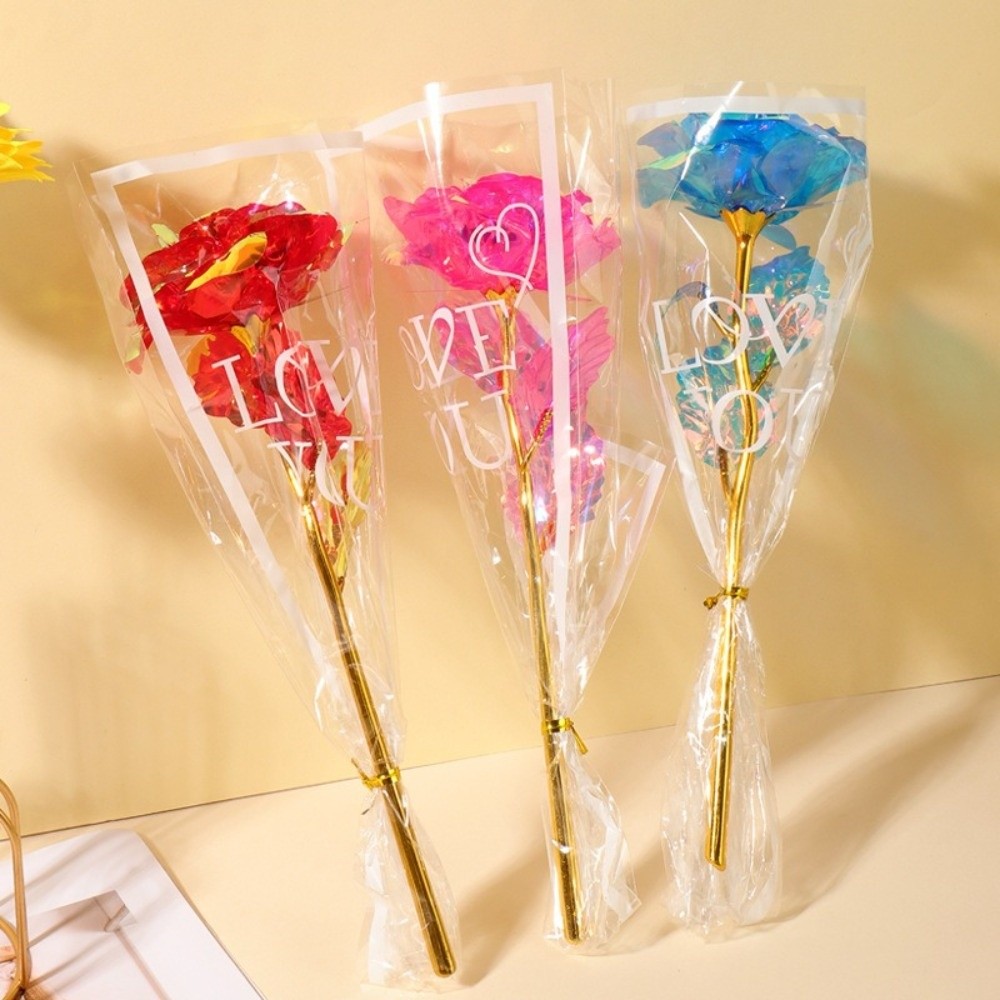輝く金箔のバラの花 LED ライト カラフルな模擬バラの花束 - Photography Lighting Simulator Free のレビューと価格