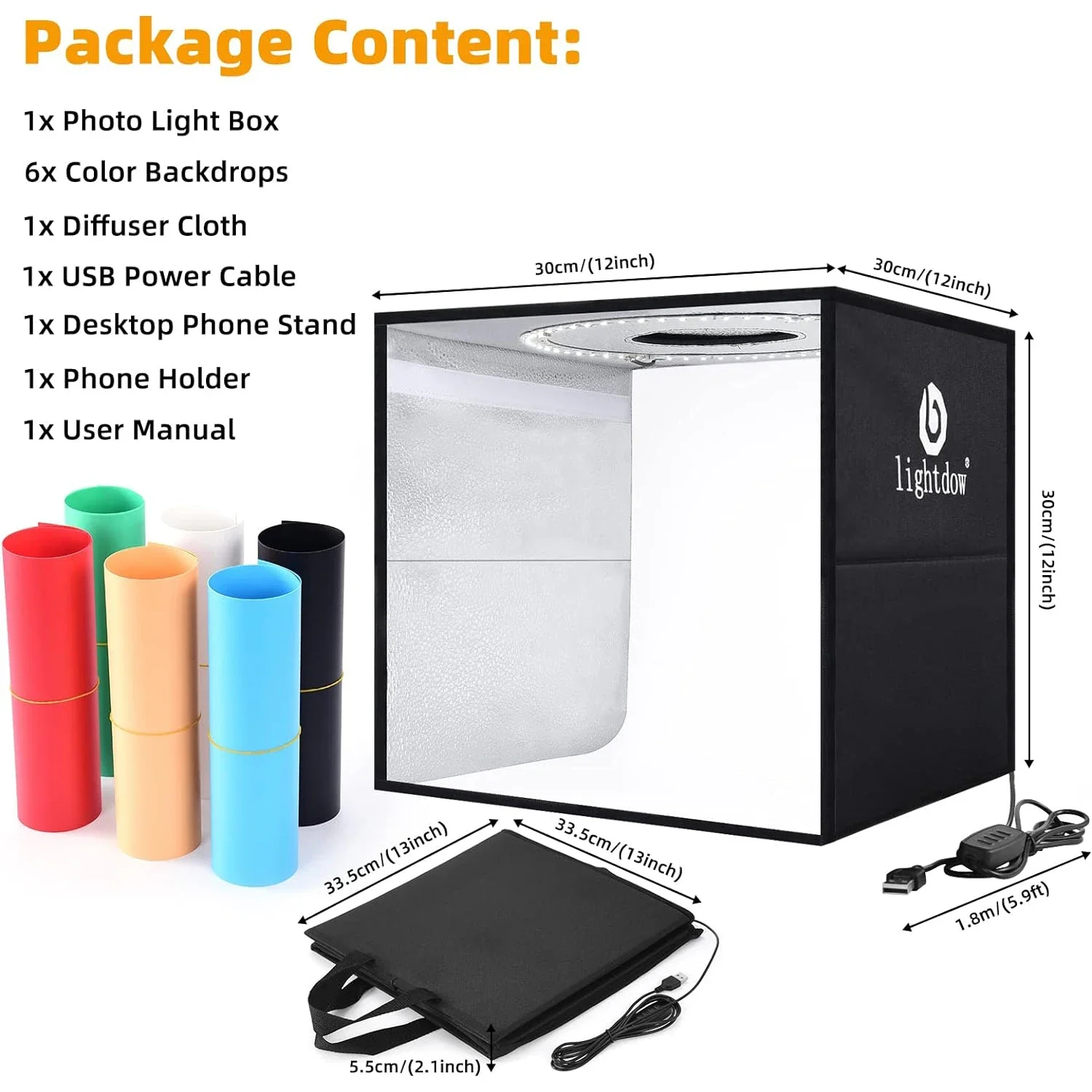 ライトダウ調光可能フォトボックスLEDライトルームフォトスタ - Photography Lighting Case のレビューと価格
