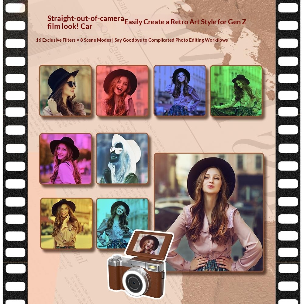 4K 64MPデジタルカメラ、写真撮影用、18倍デジタルズー - Photography Lighting For Beginners のレビューと価格
