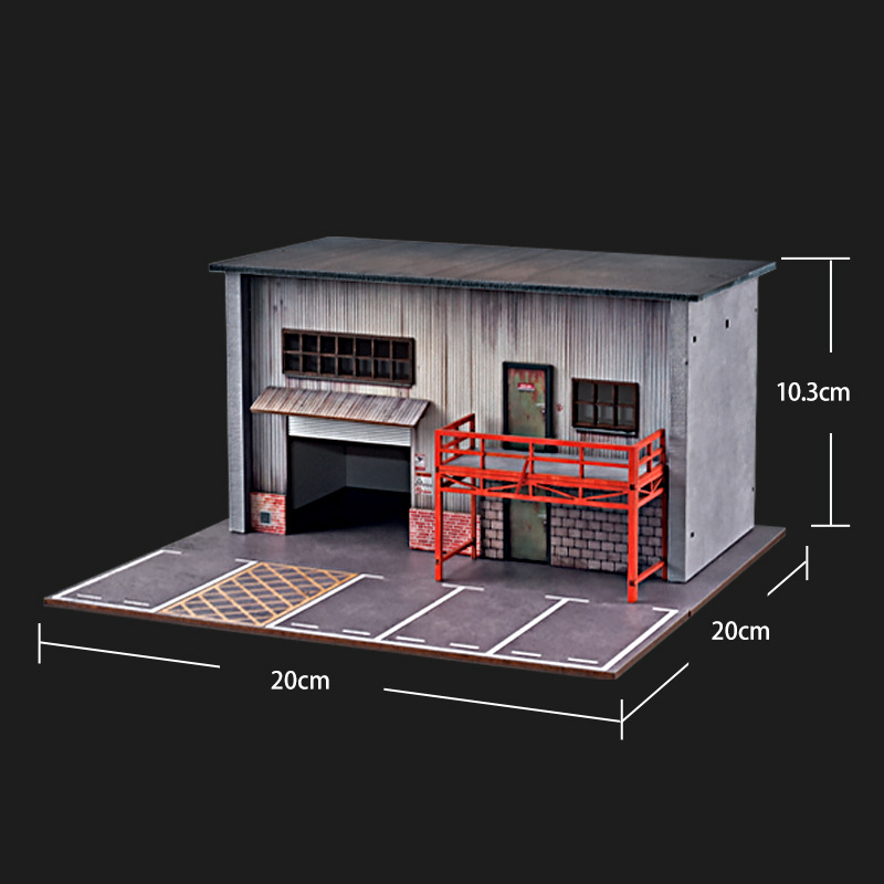 1:64 シミュレーション駐車場ガレージモデルシーン木製ミニ - Photography Lighting Simulator Free のレビューと価格