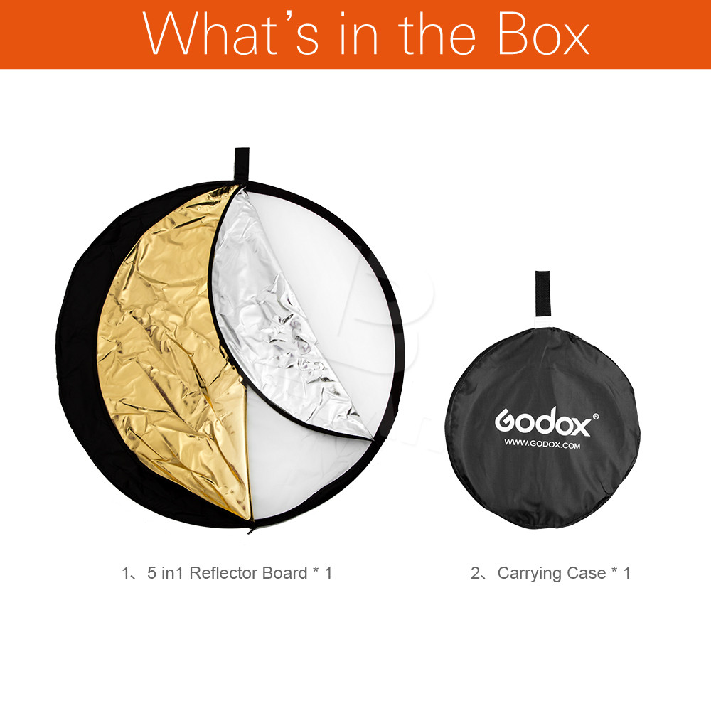 Godoxポータブル折りたたみ式ライト、スタジオ用丸型写真リ - Photography Lighting Godox のレビューと価格