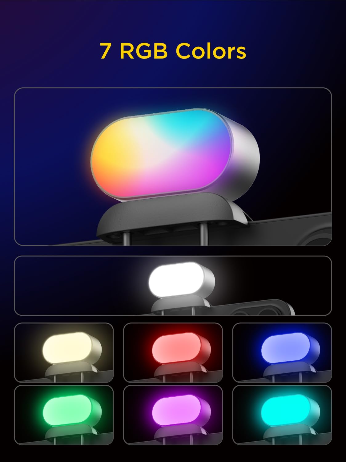 AOCHUAN RGB 磁気フィルライト ジンバル LED  - Photography Lighting Styles のレビューと価格