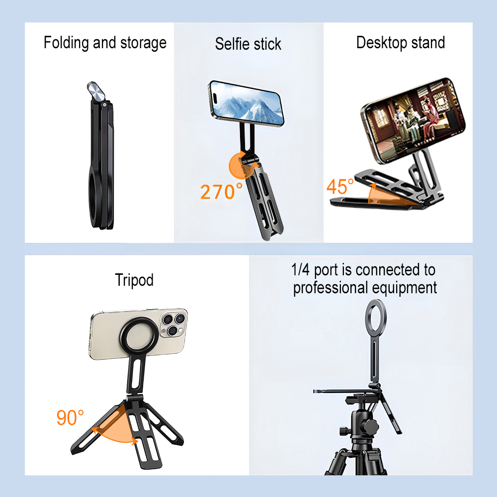 マグネット式スマホホルダー 四軸360度回転 °   回転折 - Photography With Lighting のレビューと価格